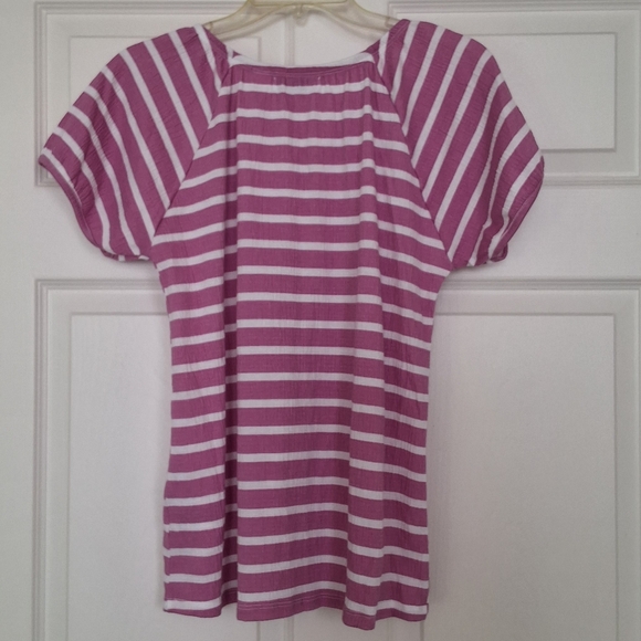 JB DIFFUSION, NWOT, Woman's Lavendar Striped Top - Picture 5 of 7